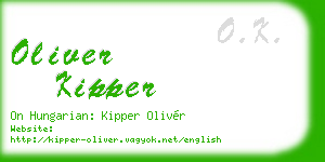 oliver kipper business card